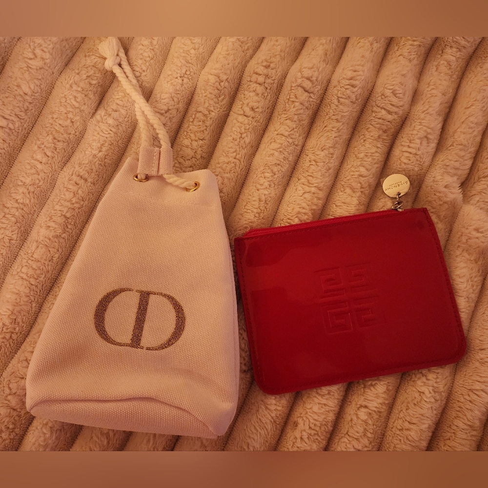Christian Dior And Givenchy Perfums Pouches Bundle